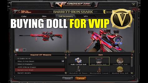 how to put doll on vip crossfire ph